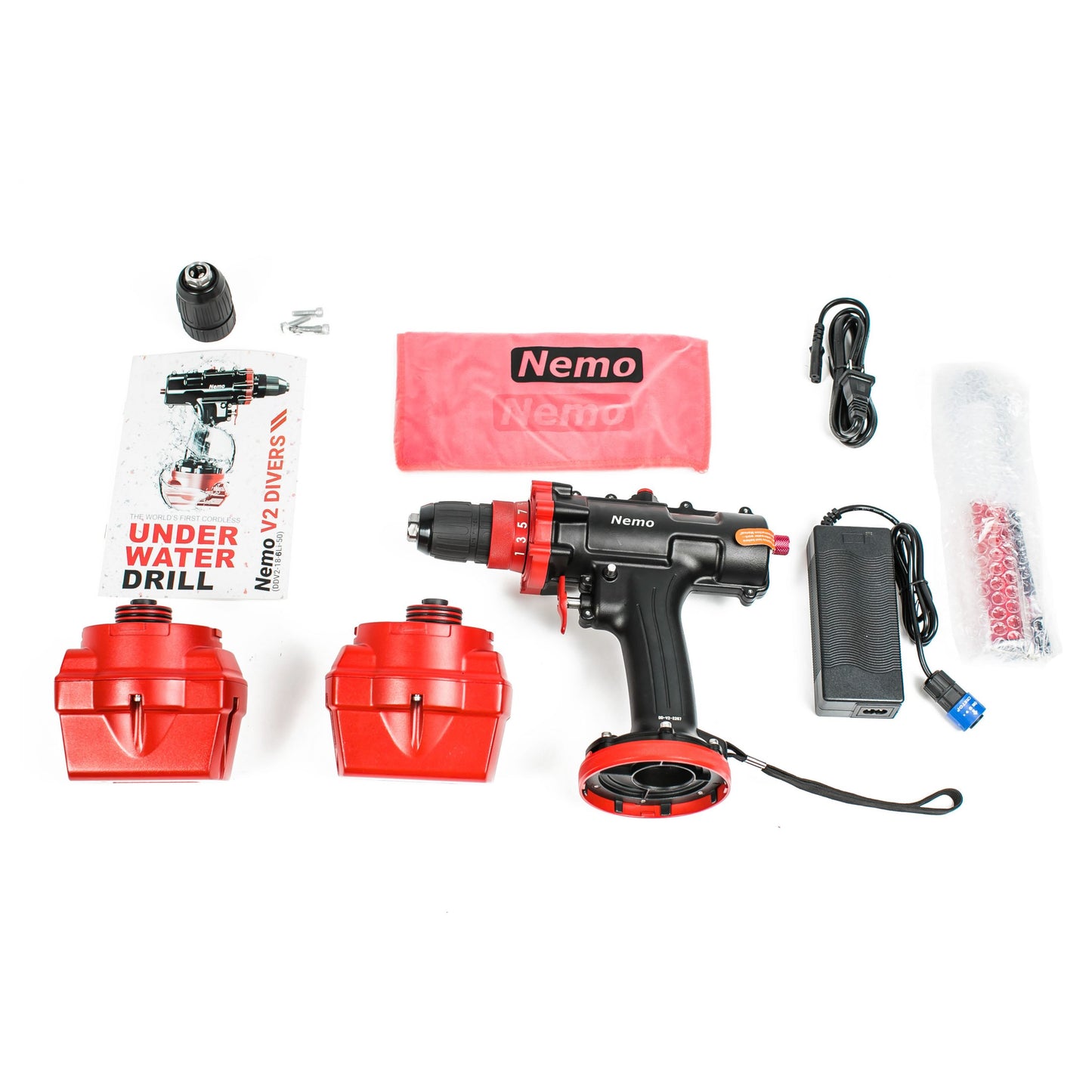 Nemo V2 Divers Edition Drill – 50M (two 6Ah batteries)